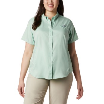 Dámské Košile Columbia PFG Tamiami II Short Sleeve Plus Size Mátově Zelená AZYQBJ375